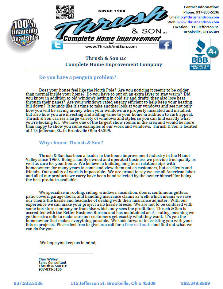 Warning Signs in 2013 That Your Home Needs Energy Efficient Windows This Winter