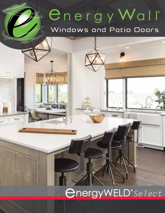 Energy Wall Series 8000 Triple-Pane windows installed in a modern kitchen bringing natural light and ENERGY STAR efficiency to the home