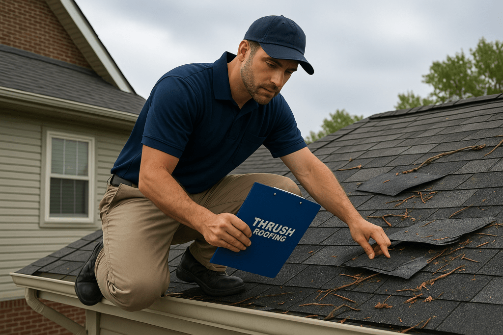 Maintenance is a must during professional roof inspections by Thrush & Son® roofing specialists