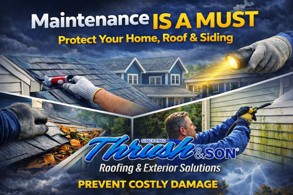 Maintenance is a must to prevent costly roof and siding damage in the Miami Valley