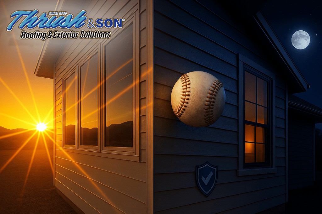 About Vinyl Siding durability shown on a home exterior built to handle sun, storms, and everyday impacts