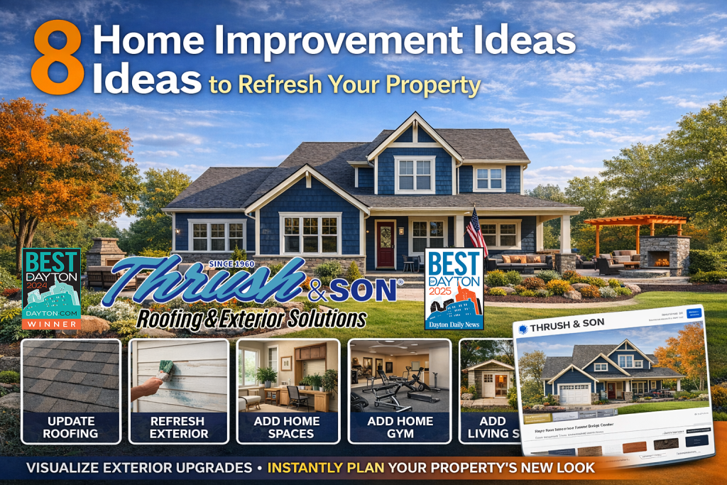 Trust in Thrush for home improvement ideas, exterior upgrades, and roofing solutions by Thrush & Son