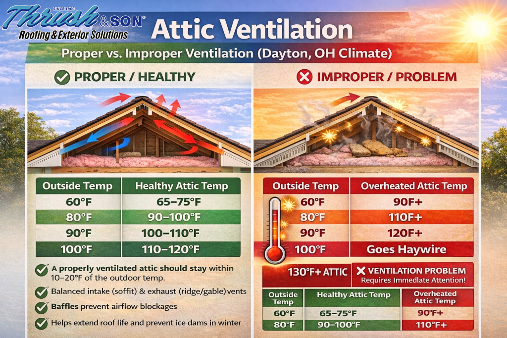 What Is Attic Ventilation explained with intake and exhaust vent systems