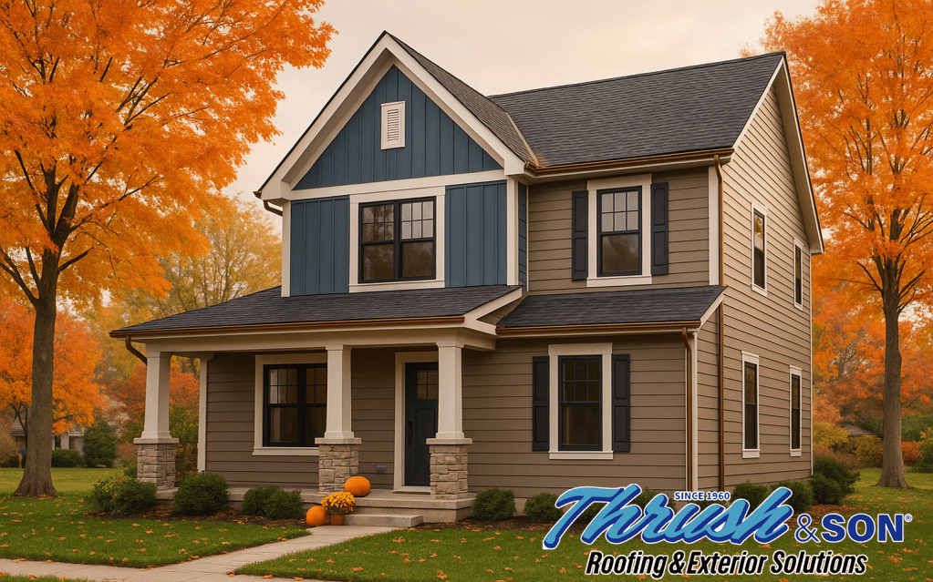 Energy efficient siding installed on a beautiful home exterior, delivering superior temperature regulation, reduced drafts, and enhanced all-season comfort