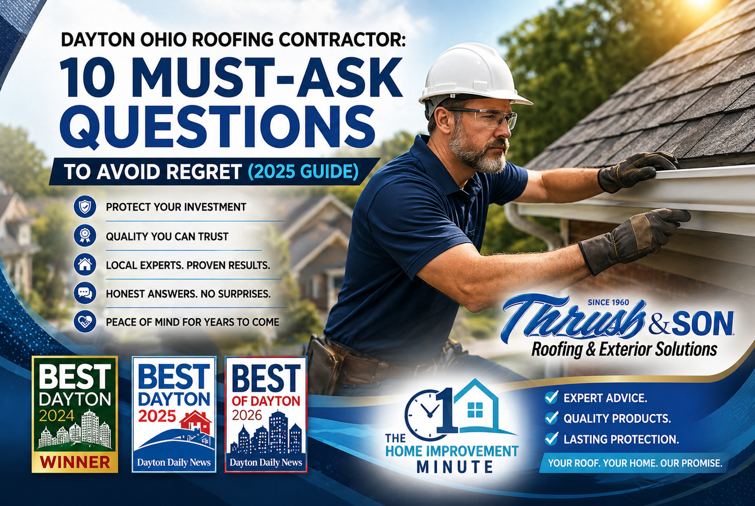 Dayton Ohio Roofing Contractor: 10 Best Questions for 2025